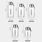 Water Jug 2 L Transparent Leak-Proof Screw Cap