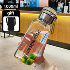 Water Jug 2 L Transparent Leak-Proof Screw Cap