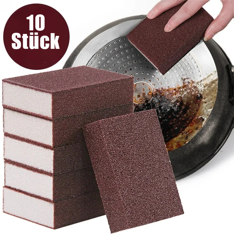 Water-Only Micro-Abrasive Scrub Sponges (Set of 10)