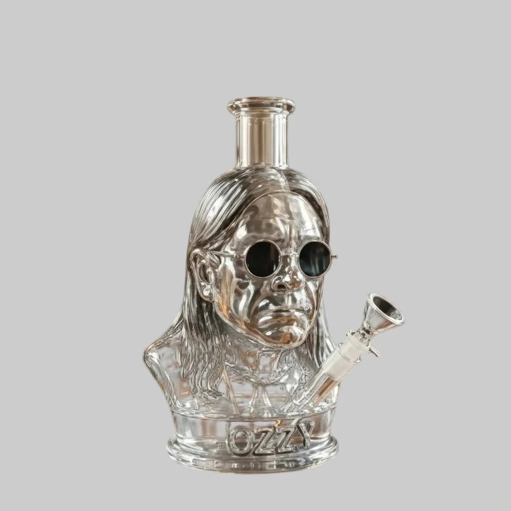 Water Pipe Portrait Bust Borosilicate Glass Removable Bowl