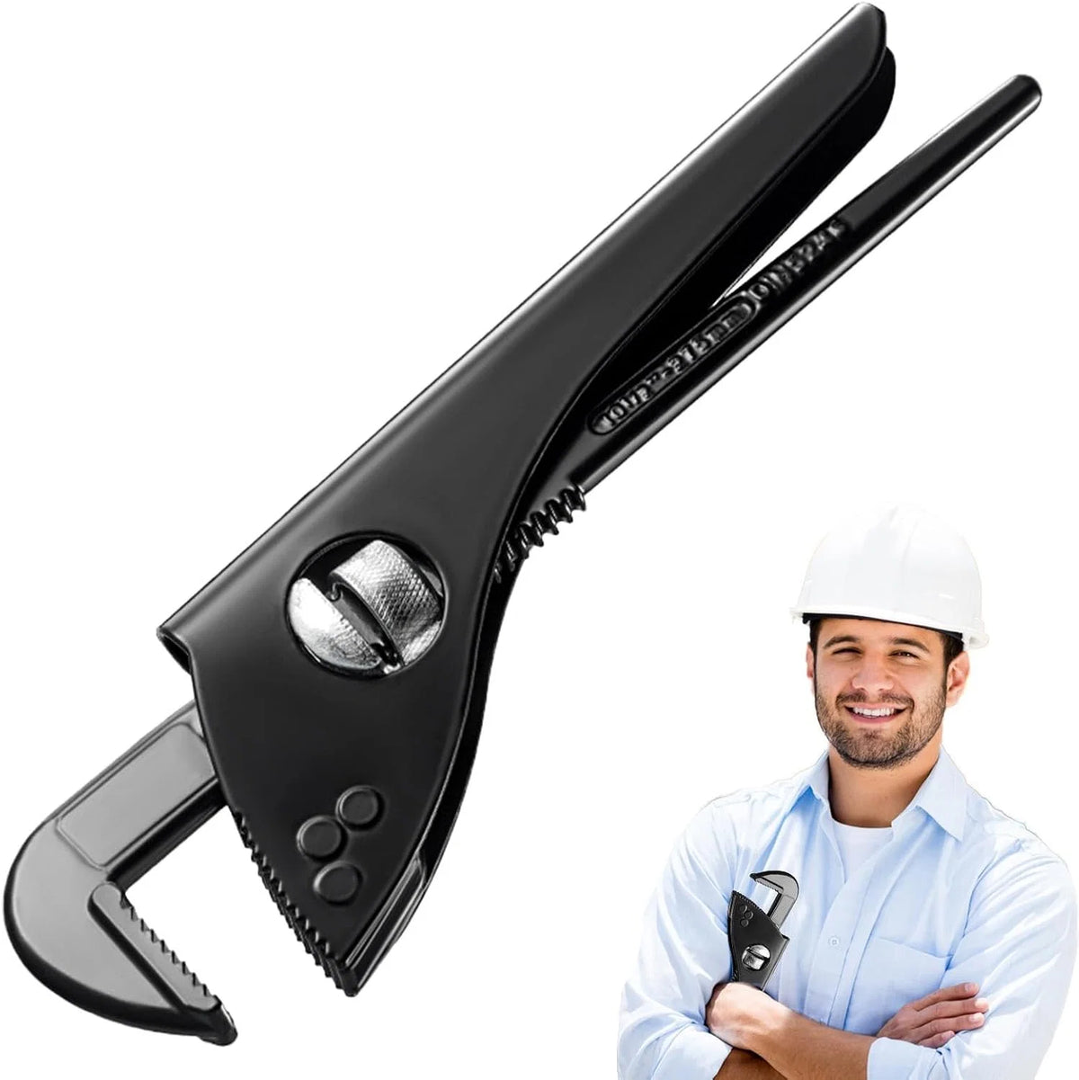 Water Pump Pliers High-Carbon Steel Multi-Tooth Jaws Non-Slip Handle