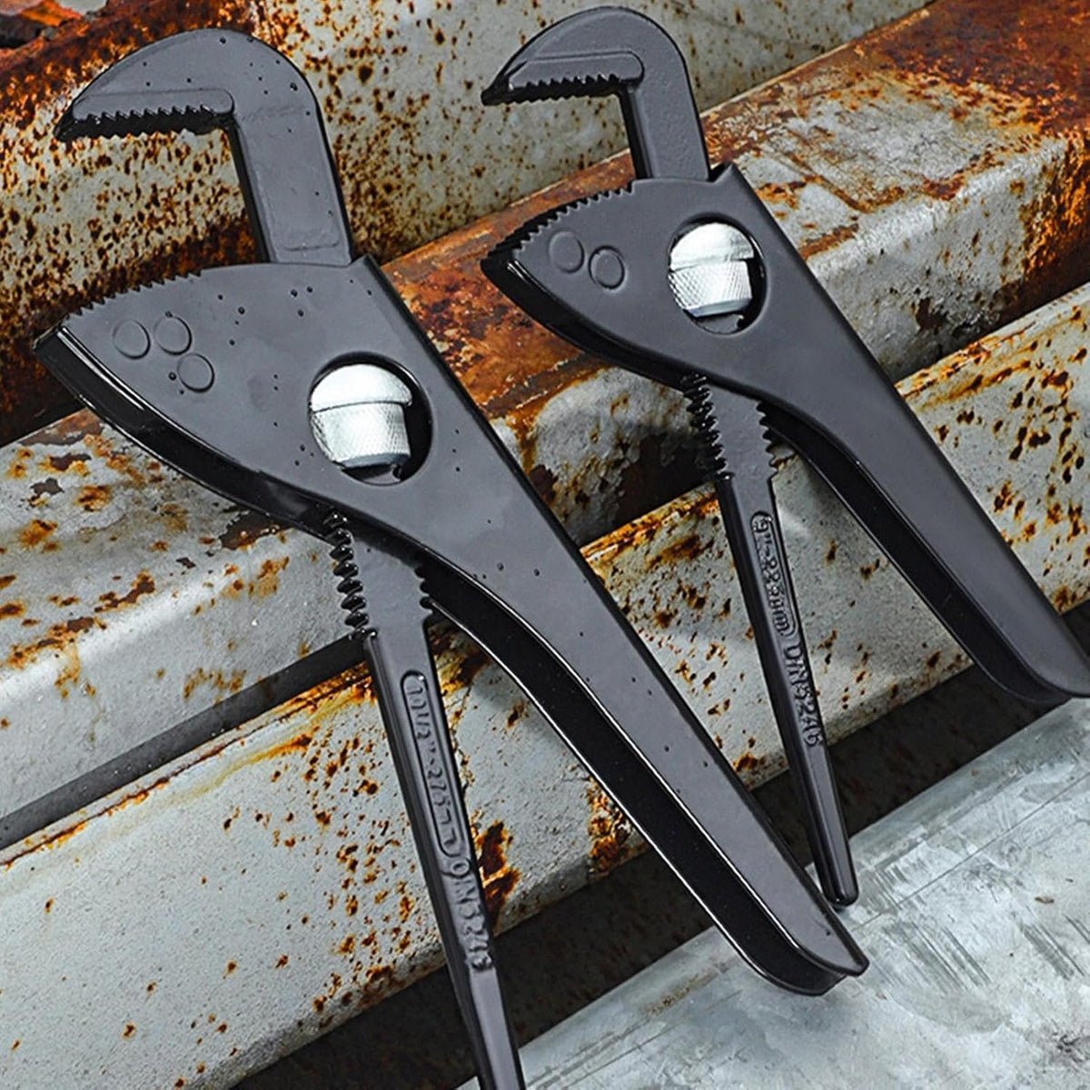 Water Pump Pliers High-Carbon Steel Multi-Tooth Jaws Non-Slip Handle