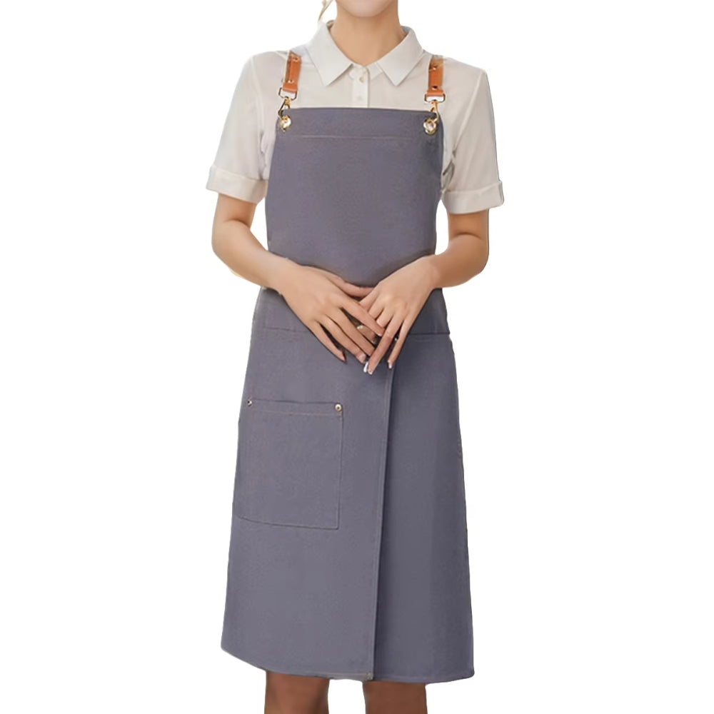 Water-Resistant Microfiber Split-Skirt Apron