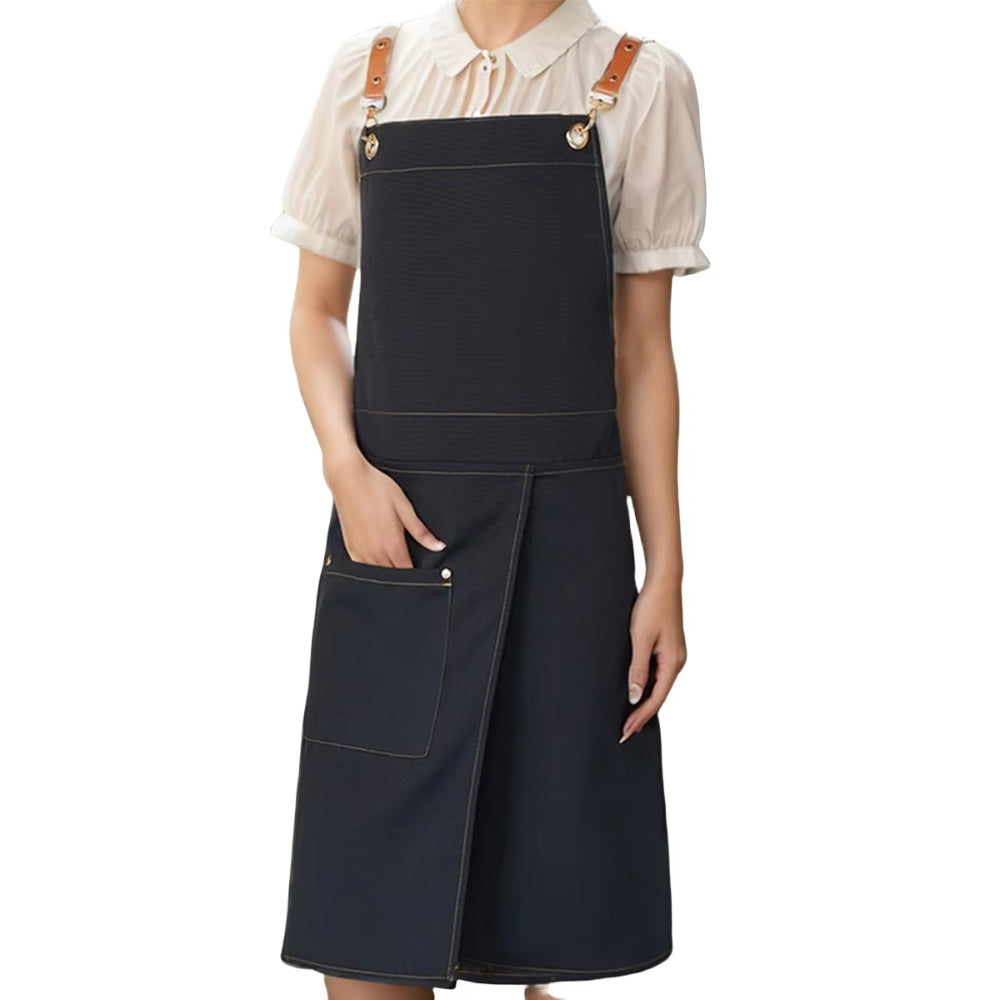 Water-Resistant Microfiber Split-Skirt Apron
