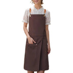 Water-Resistant Microfiber Split-Skirt Apron