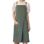 Water-Resistant Microfiber Split-Skirt Apron