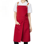 Water-Resistant Microfiber Split-Skirt Apron