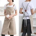 Water-Resistant Microfiber Split Skirt Apron (Adjustable Metal Buckles)