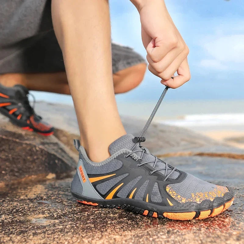 Water Shoes Five-Toe Breathable Mesh Non-Slip Rubber Sole
