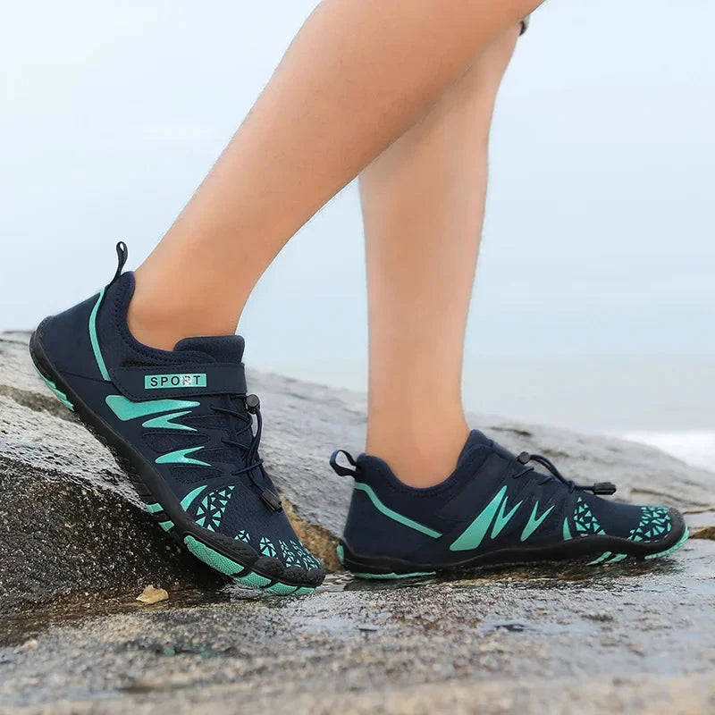 Water Shoes Five-Toe Breathable Mesh Non-Slip Rubber Sole