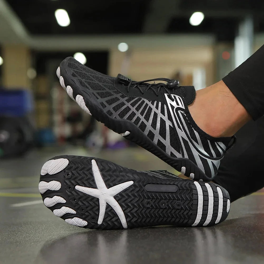 Water Shoes Quick-Dry Breathable Mesh Anti-Slip Rubber Sole