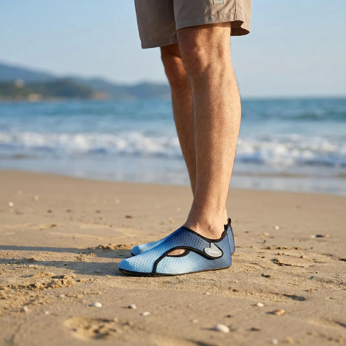 Water Shoes Sock-Style Anti-Slip Textured Rubber Sole