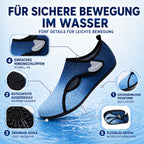 Water Shoes Sock-Style Anti-Slip Textured Rubber Sole