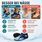 Water Shoes Sock-Style Anti-Slip Textured Rubber Sole