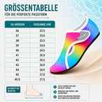 Water Shoes Sock-Style Anti-Slip Textured Rubber Sole