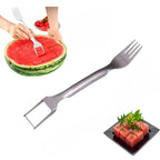 Watermelon Slicer 2-in-1 Fork Cutter Stainless Steel