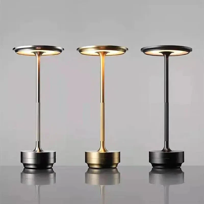 Waterproof Aluminum USB-C Rechargeable Touch Dimmer Table Lamp
