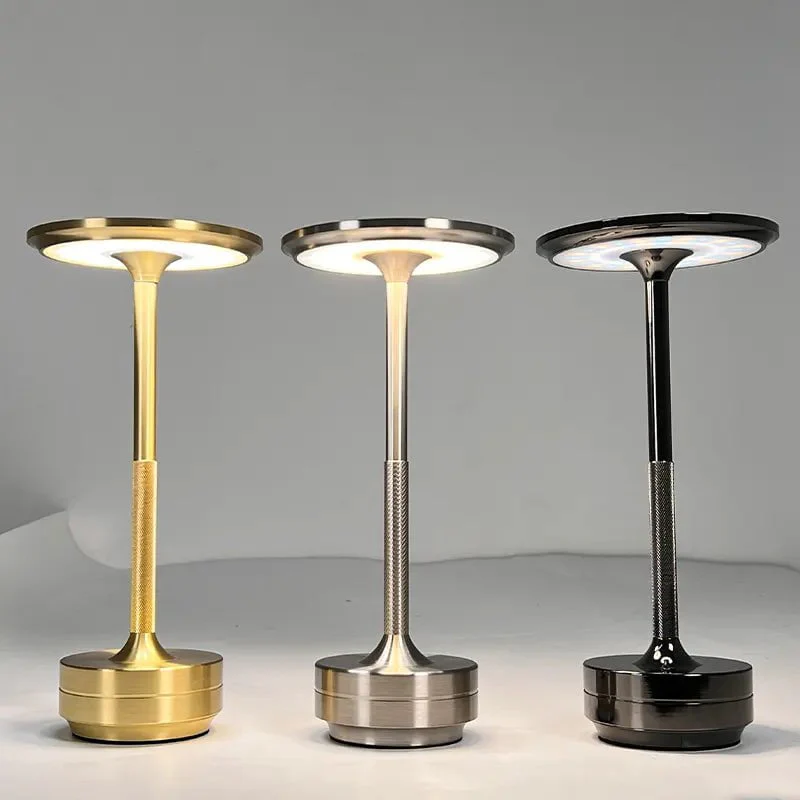Waterproof Aluminum USB-C Rechargeable Touch Dimmer Table Lamp