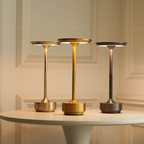 Waterproof Aluminum USB-C Rechargeable Touch Dimmer Table Lamp