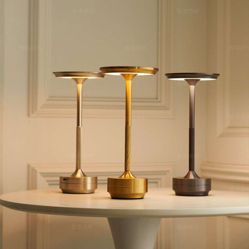 Waterproof Aluminum USB-C Rechargeable Touch Dimmer Table Lamp