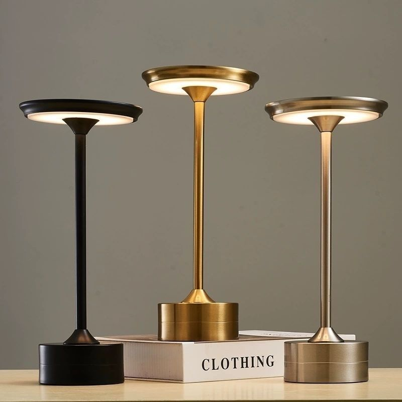 Waterproof Aluminum USB-C Rechargeable Touch Dimmer Table Lamp