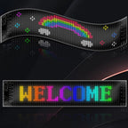 Waterproof App & Remote-Controlled RGB LED Message Panel (USB-Powered)
