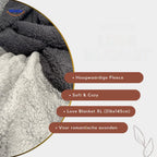 Waterproof Blanket Soft Velour Machine Washable