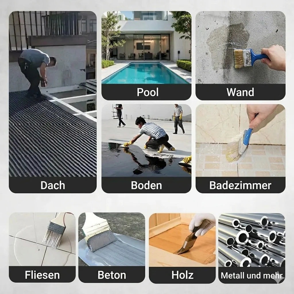 Waterproof Coating Invisible UV-Resistant Covers Up To 57 m²