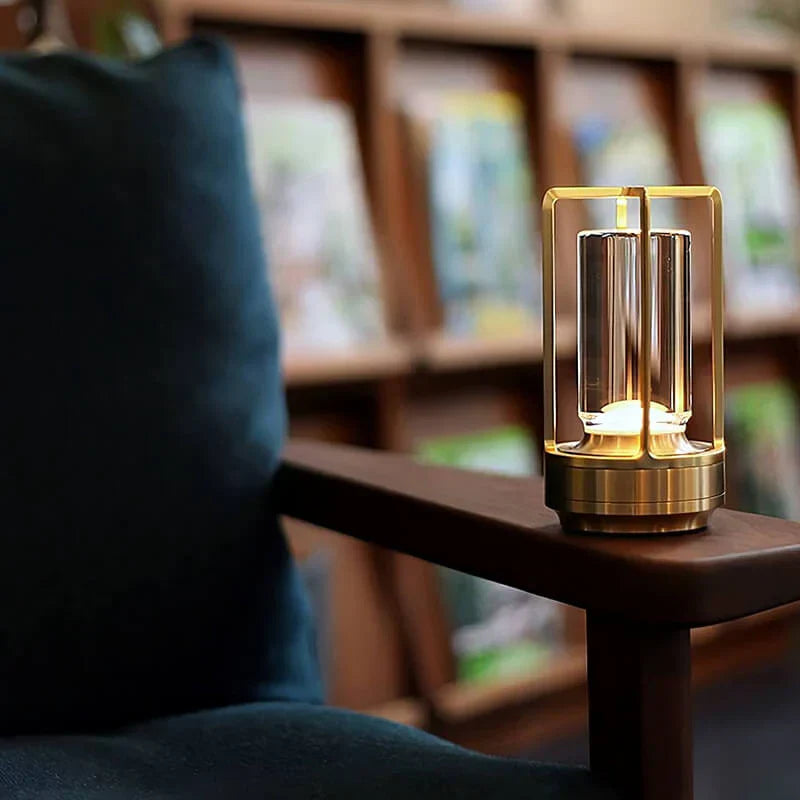 Waterproof Rechargeable Touch-Dimmable Crystal Table Lamp