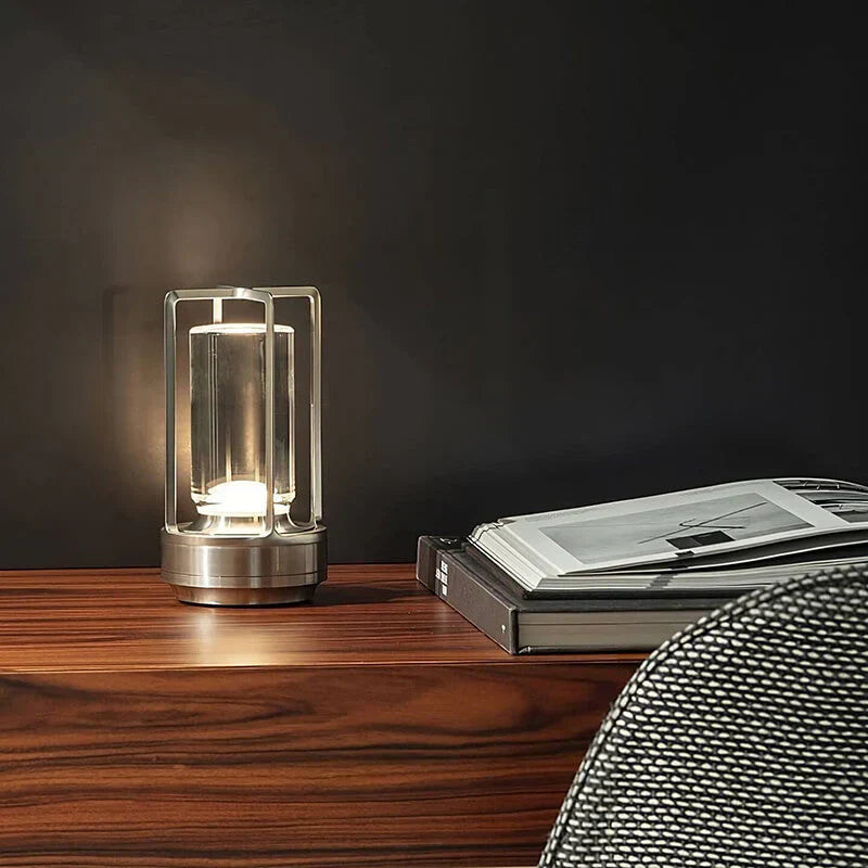 Waterproof Rechargeable Touch-Dimmable Crystal Table Lamp