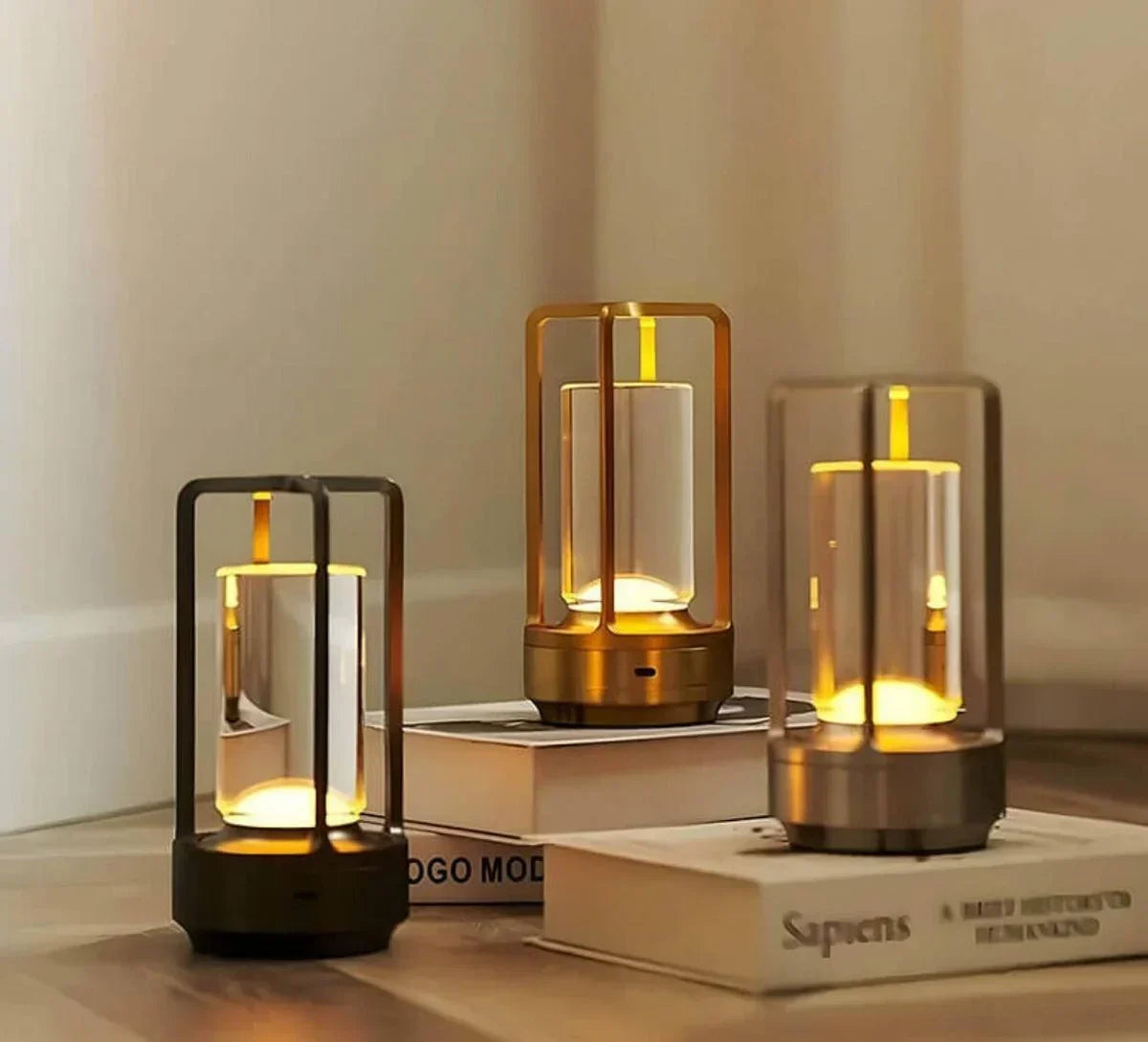 Waterproof Rechargeable Touch-Dimmable Crystal Table Lamp