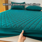 Waterproof Soft-Sanded Polyester Fitted Sheet Set (Deep Pockets)