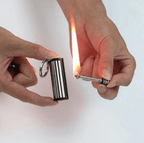Waterproof & Windproof Stainless Steel Fire Starter Keychain