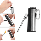 Waterproof & Windproof Stainless Steel Fire Starter Keychain
