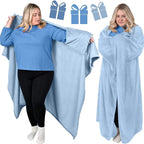 Wearable Blanket Hands Free Soft Flannel Travel Friendly