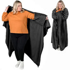 Wearable Blanket Hands Free Soft Flannel Travel Friendly