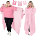 Wearable Blanket Hands Free Soft Flannel Travel Friendly