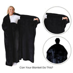 Wearable Blanket Hands Free Soft Flannel Travel Friendly