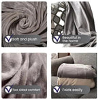 Wearable Blanket Hands Free Soft Flannel Travel Friendly