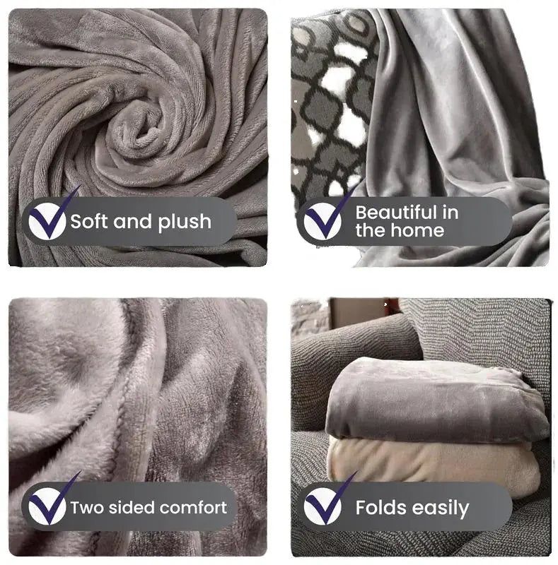 Wearable Blanket Hands Free Soft Flannel Travel Friendly