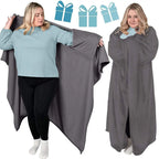 Wearable Blanket Hands Free Soft Flannel Travel Friendly