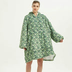 Wearable Blanket Hoodie Oversized Sherpa Lined Kangaroo Pocket