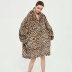 Wearable Blanket Hoodie Oversized Sherpa Lined Kangaroo Pocket