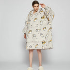 Wearable Blanket Hoodie Oversized Sherpa Lined Kangaroo Pocket