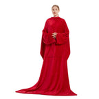 Wearable Blanket Oversized Plush Fleece Kangaroo Pocket