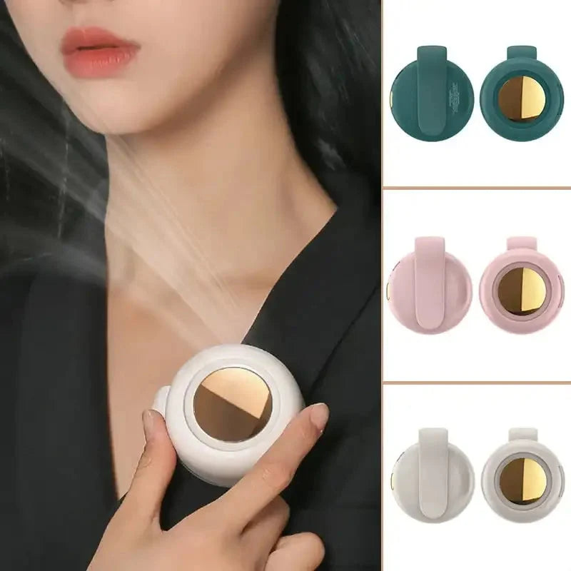 Wearable Clip Fan Bladeless 23-Hour USB Rechargeable