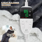 Wearable Heated Blanket Sherpa Fleece Sleeves & Foot Pockets