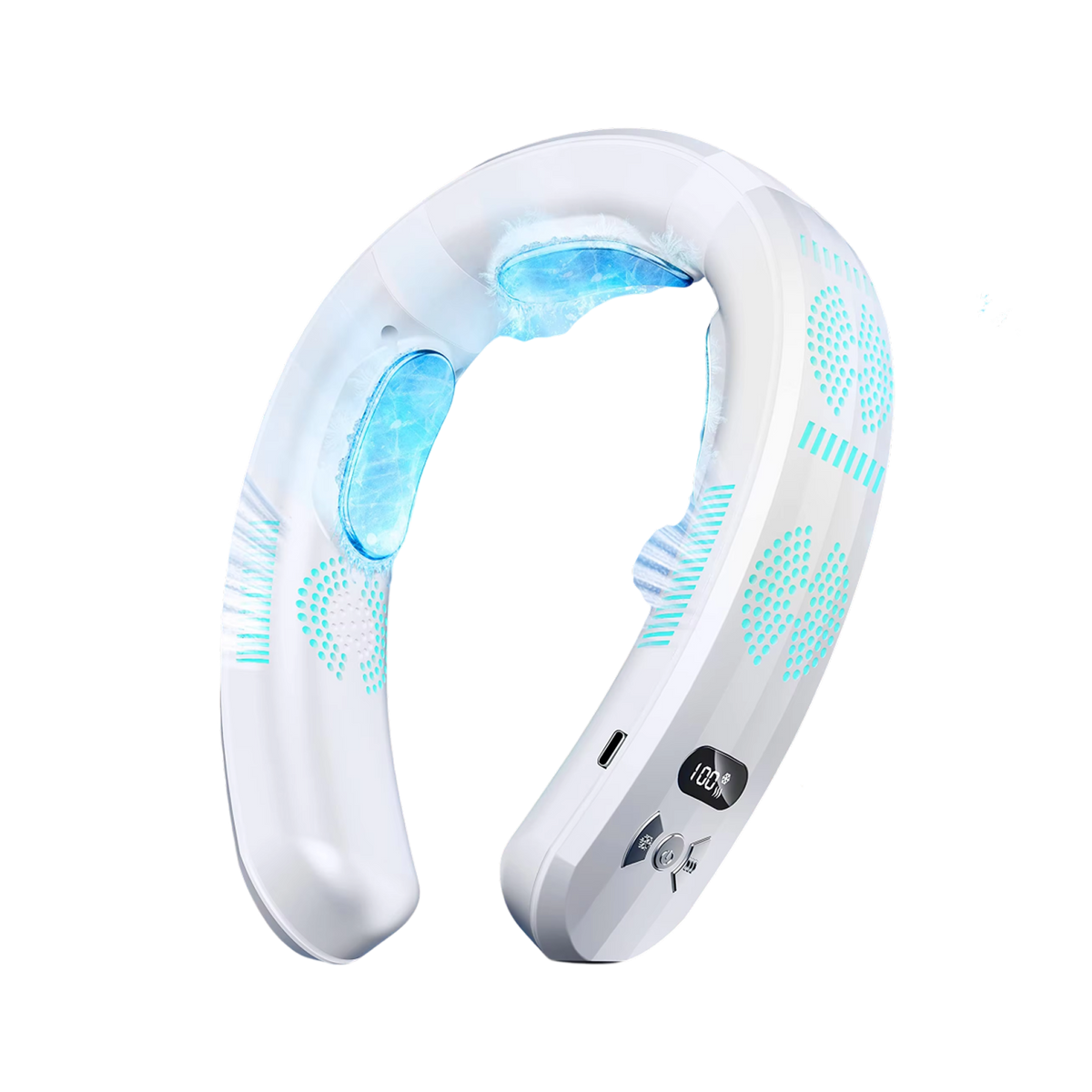 Wearable Neck Fan 360° Airflow Fast Cooling 8-Hour Battery