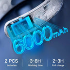 Wearable Neck Fan 360° Airflow Fast Cooling 8-Hour Battery