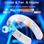 Wearable Neck Fan 360° Airflow Fast Cooling 8-Hour Battery